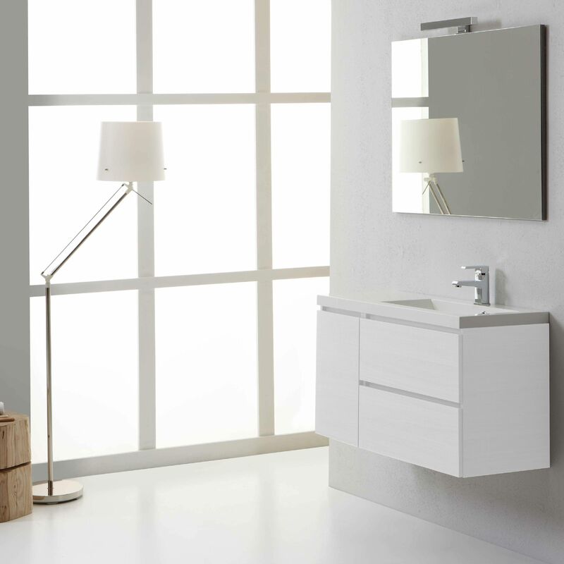 foto del prodotto kiamami valentina mobile bagno manhattan 90 cm profondit ridotta destro