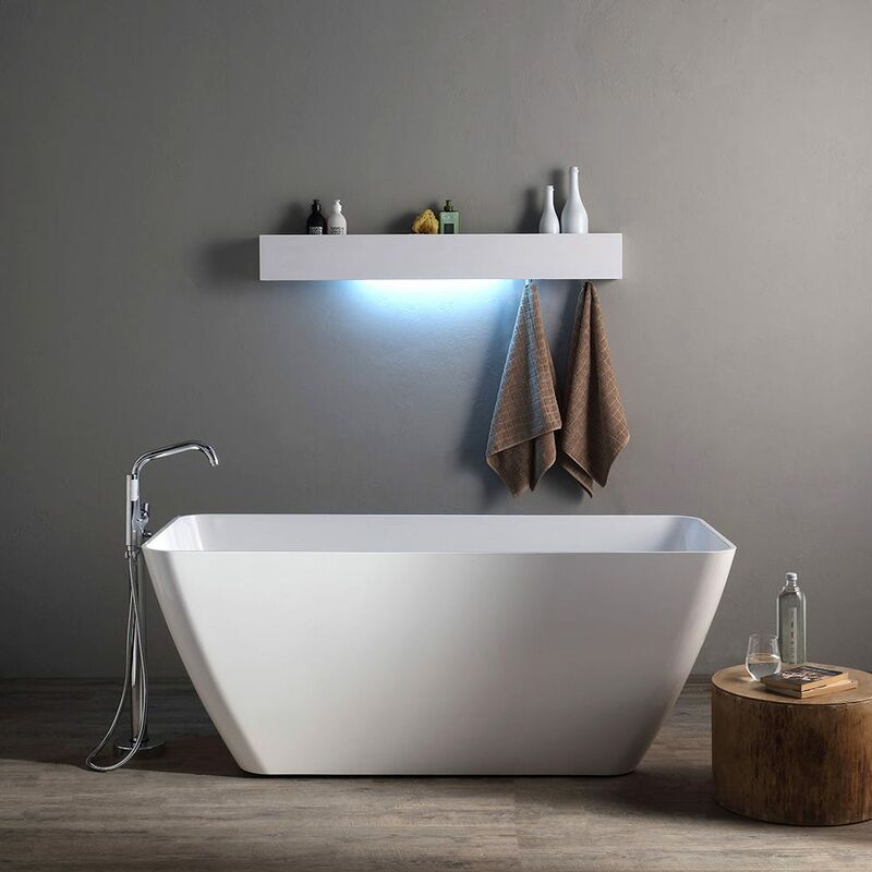 foto del prodotto kiamami valentina vasca da bagno moderna freestanding in marmo ricomposto paola