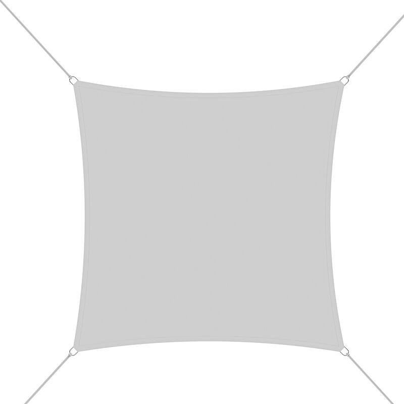 foto del prodotto arreditaly vela ombreggiante quadrata parasole tenda da sole 180 gr m traspirante anti uv impermeabile resistente esterno giardino piscina