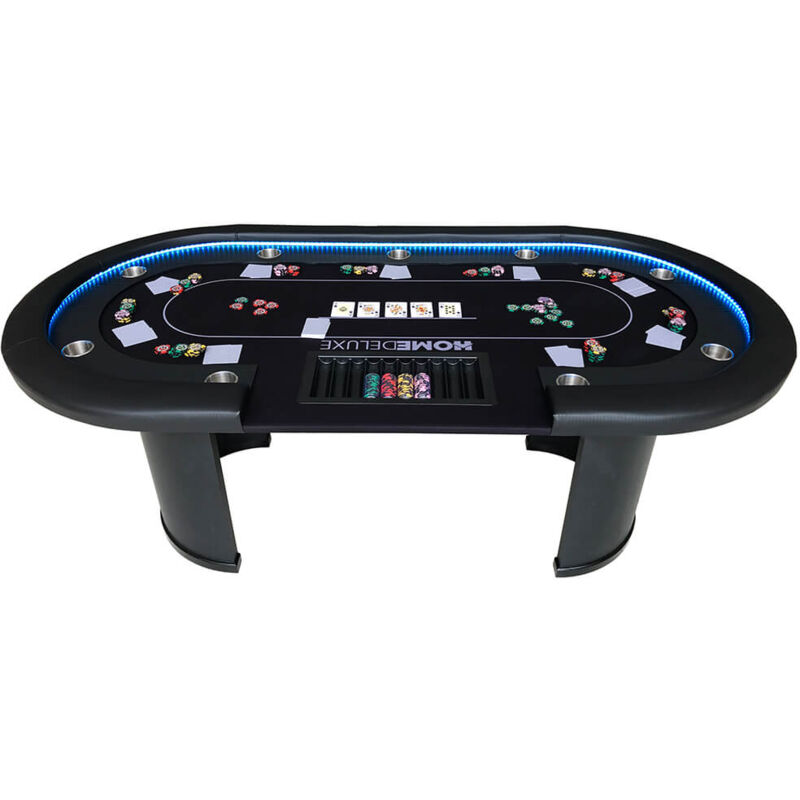 foto del prodotto home deluxe tavolo da poker led full house per 9 persone