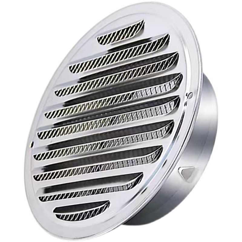 foto del prodotto bebusingoto griglia di ventilazione per tubo di scarico rotondo in acciaio inox qrity da 80 mm, cappa di uscita dell aria, griglia di scarico