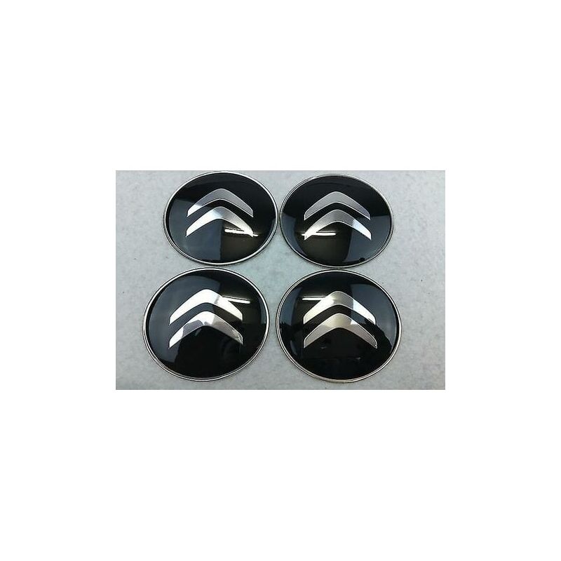 foto del prodotto adesivo per mozzo modificato adesivo per coprimozzo centrale da 65 mm citroen confezione da quattro 