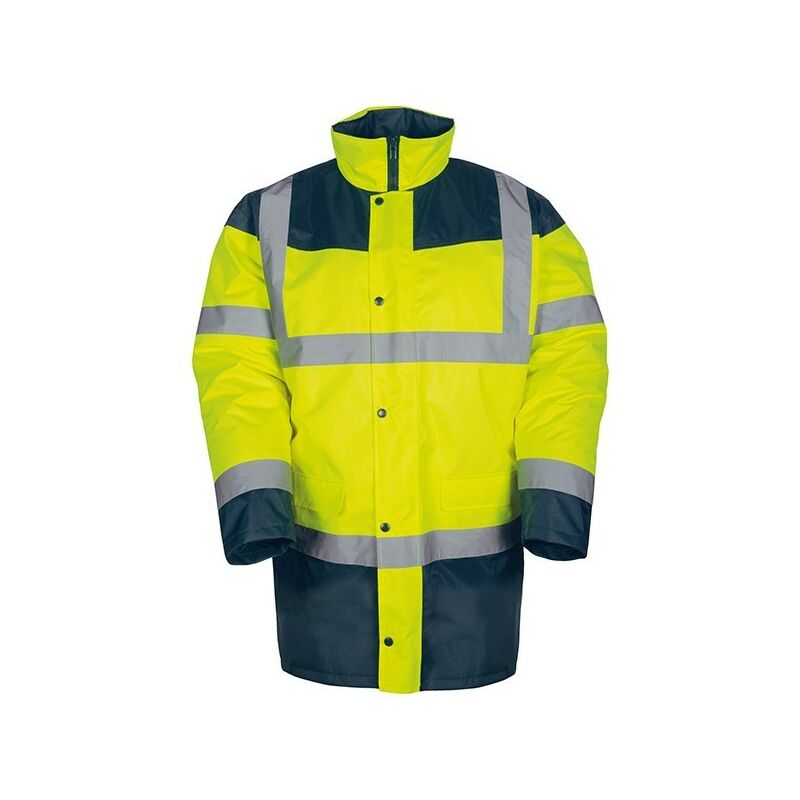 foto del prodotto palerme parka ad alta visibilit taglia s giallo blu navy palerme01