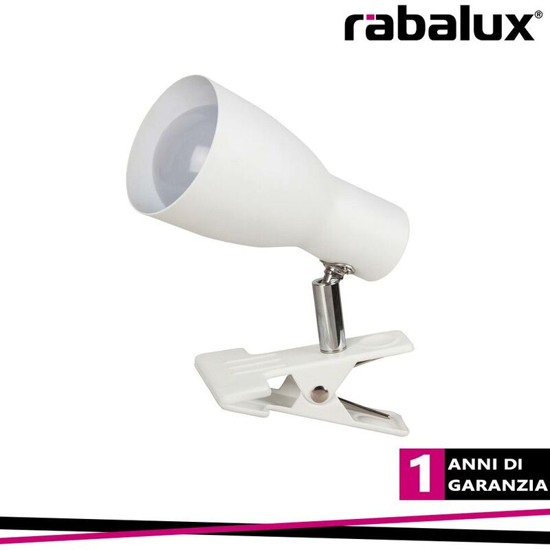 foto del prodotto ebony, white metal clip on spot