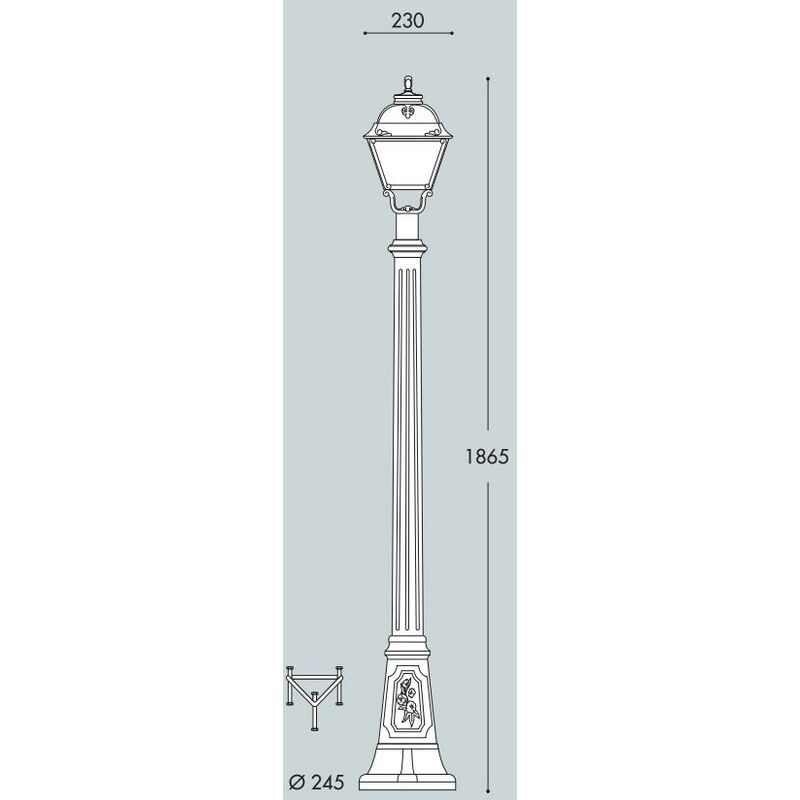 foto del prodotto artu cefa nero palo 186cm 8,5w cct 3000 6500