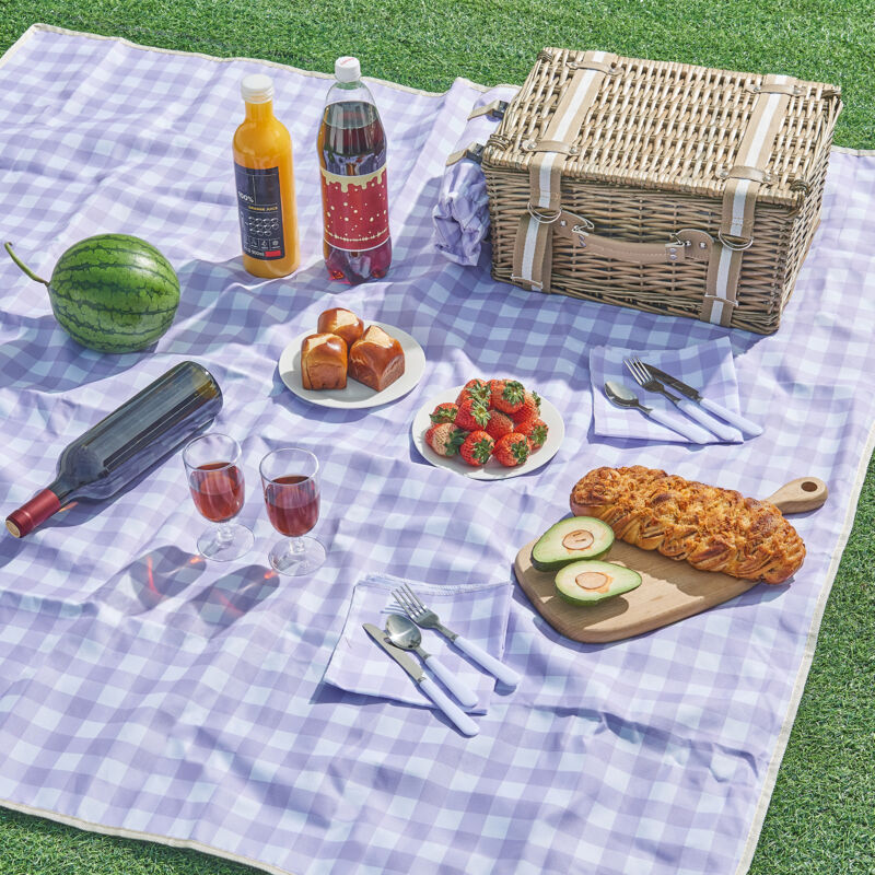 immagine 0 del prodotto cestino picnic bisceglie per 2 persone valigetta picnic in vimini set completo casa.pro