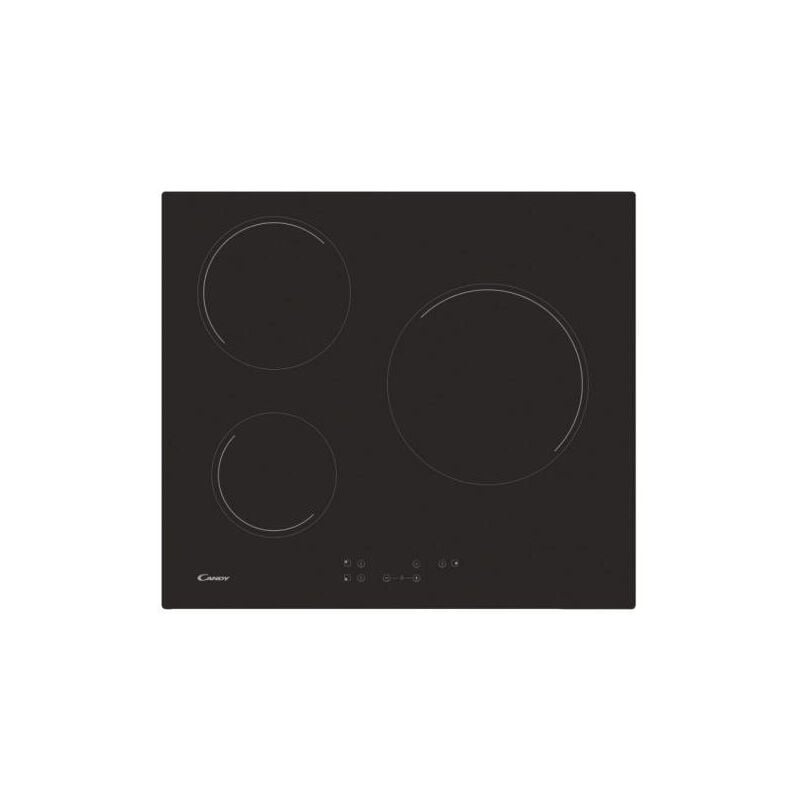 foto del prodotto ch63ct piano cottura in vetroceramica 5500w 3 fuochi nero candy