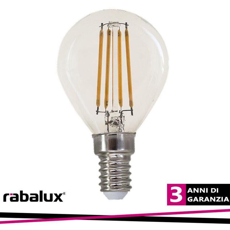 foto del prodotto fil. led, e14 g45, 4w, 500lm, 4000k luce naturale