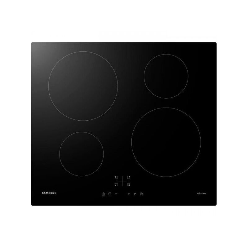 foto del prodotto samsung nz64m3nm1bb ur piano cottura a induzione 4 zone 7200 w l59 x d57 cm rivestimento in vetro nero