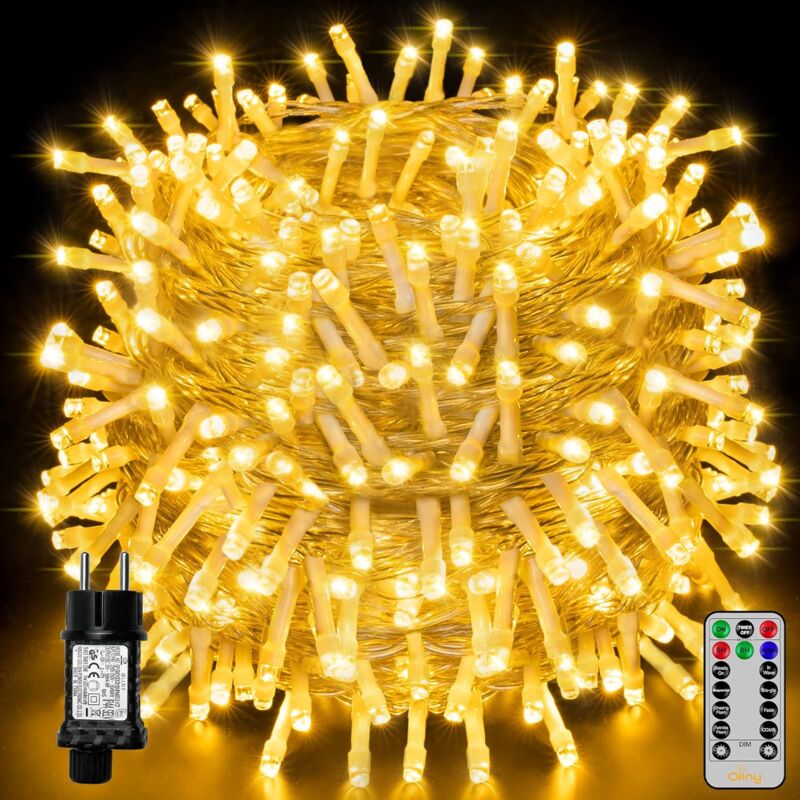 foto del prodotto 40m 400 led led string lights ip44 luci di natale impermeabili con telecomando e timer 8 modalit decorazione per feste per natale compleanno