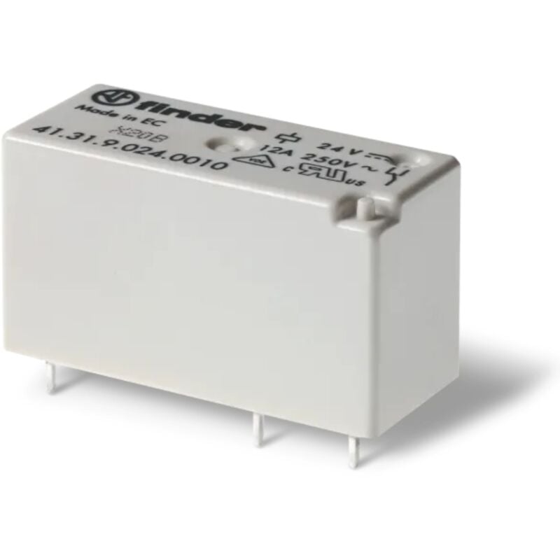 foto del prodotto 41.31.9.024.0010 relè per pcb 24 v dc 12 a 1 scambio 1 pz. - finder