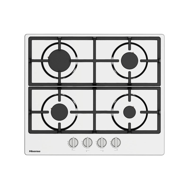 foto del prodotto hisense gm643xhfci piano cottura acciaio inox da incasso 60 cm gas 4 fornello i 
