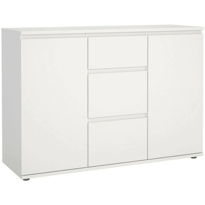 foto del prodotto credenza zumpano, buffet da soggiorno, madia da salotto, dispensa da cucina, 119x40 h84 cm, bianco dmora