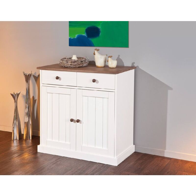 foto del prodotto credenza dknap, buffet da soggiorno, madia da salotto, dispensa da cucina, 90x45 h86 cm, bianco dmora