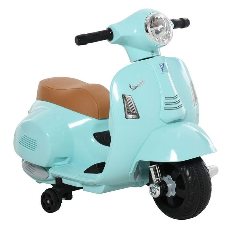 foto del prodotto moto elettrica vespa per bambini 18 36 mesi verde acqua