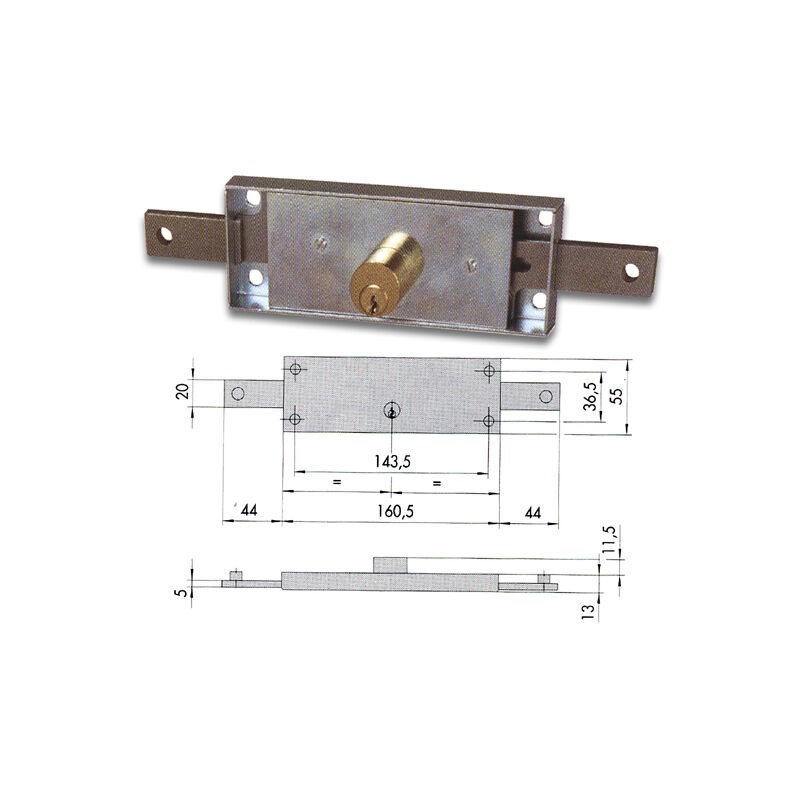 immagine 0 del prodotto 41010 80 0 serratura serranda centr cisa