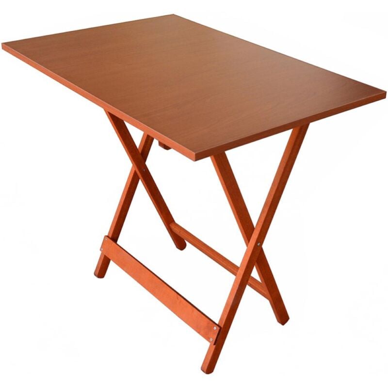 foto del prodotto tavolo legno richiudibile piano in formica ciliegio 60x87 cm