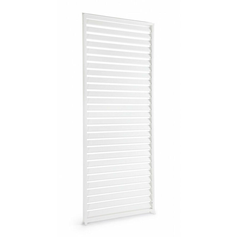 foto del prodotto giordanoshop pannello frangisole laterale per pergola 93x6x238h cm ocean bianco