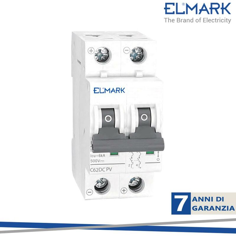 immagine 0 del prodotto elmark int.magnetotermico 500v dc 32a 2p curva c
