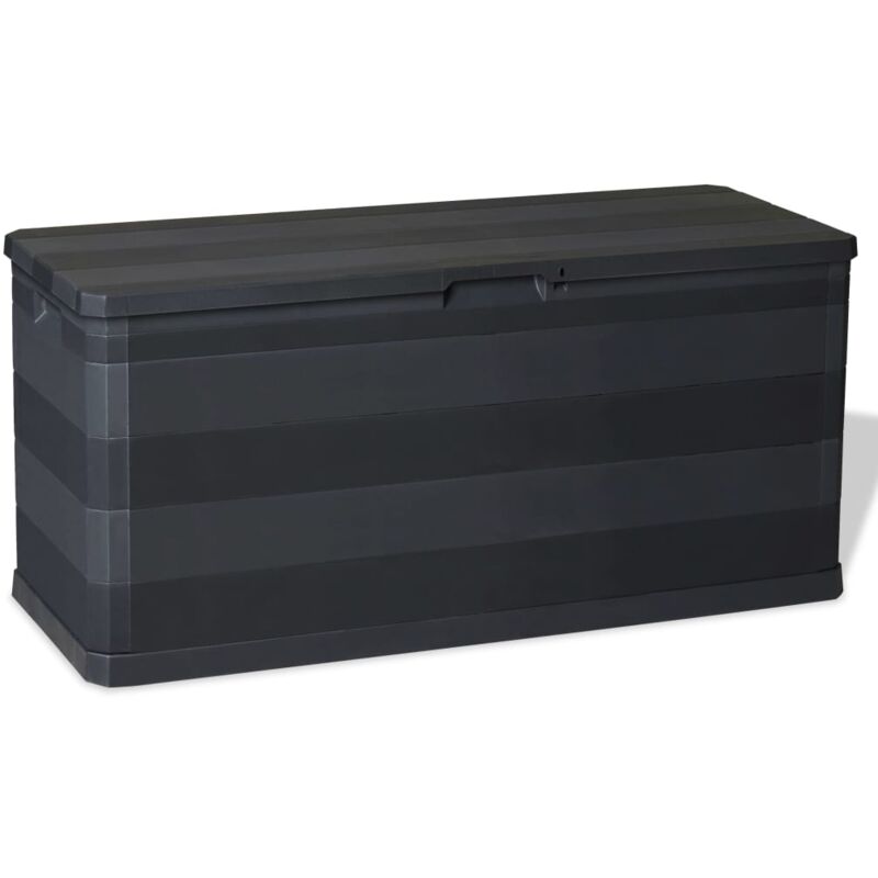 foto del prodotto furniture limited baule da giardino nero 117x45x56 cm