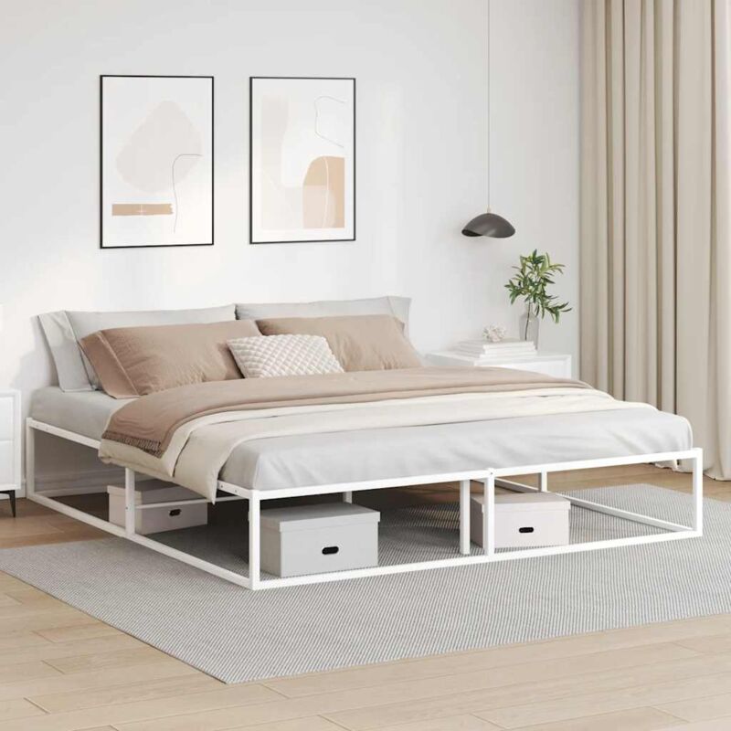 foto del prodotto vidaxl giroletto senza materasso bianco 180x200 cm metallo