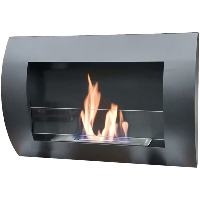 foto del prodotto tuttacasa biocamino round a parete 3,5 kw ferliving 63x15,5x45h cm