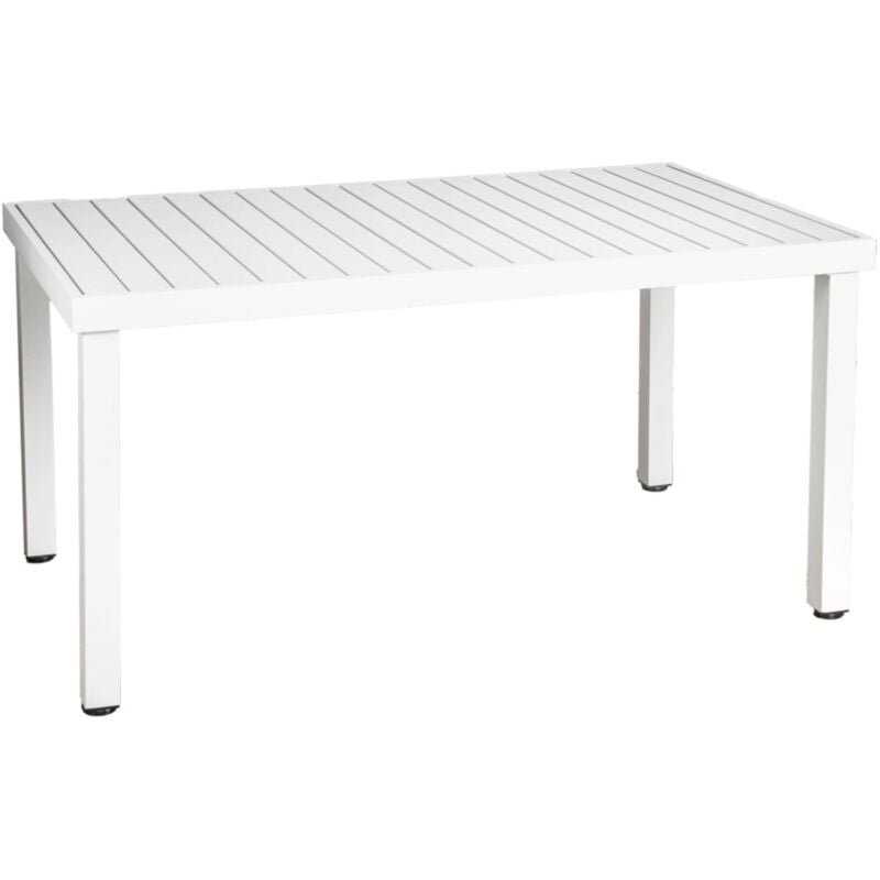 foto del prodotto eurogarden tavolo da esterno in alluminio grigio chiaro 152x90x75 cm