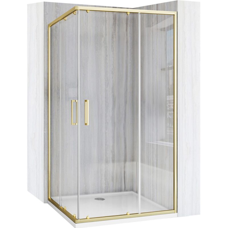 foto del prodotto cabina doccia rea city 80x100 pennello oro