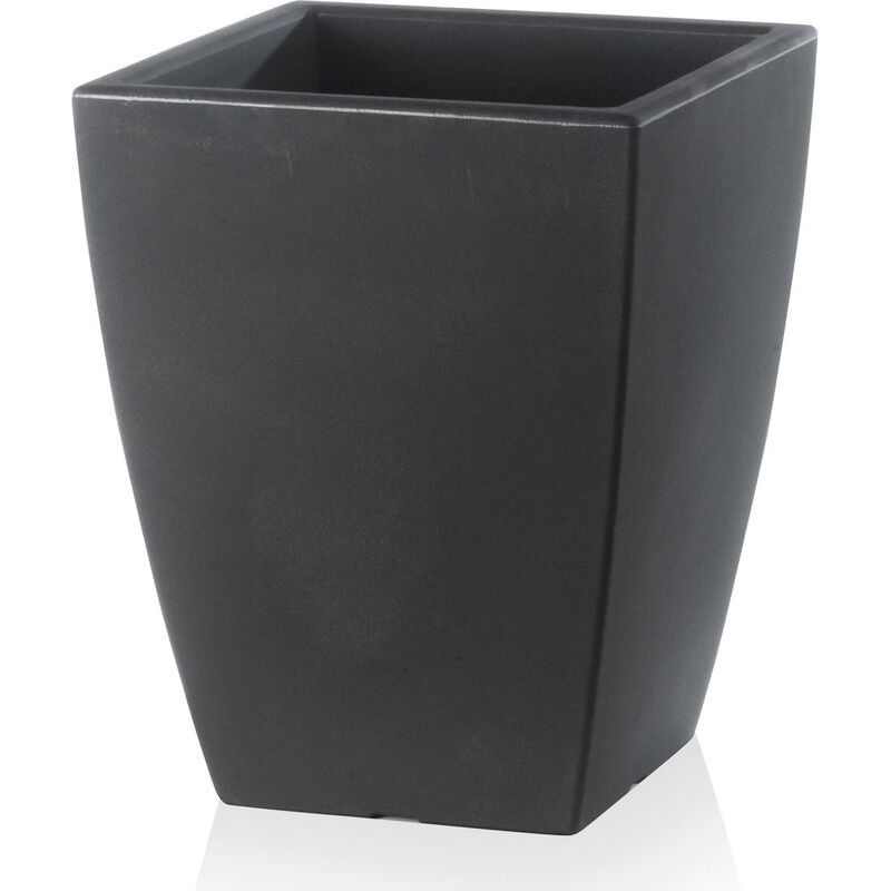 foto del prodotto vaso 29x29x36cm in resina tulli quadro veneto essential 35 antracite