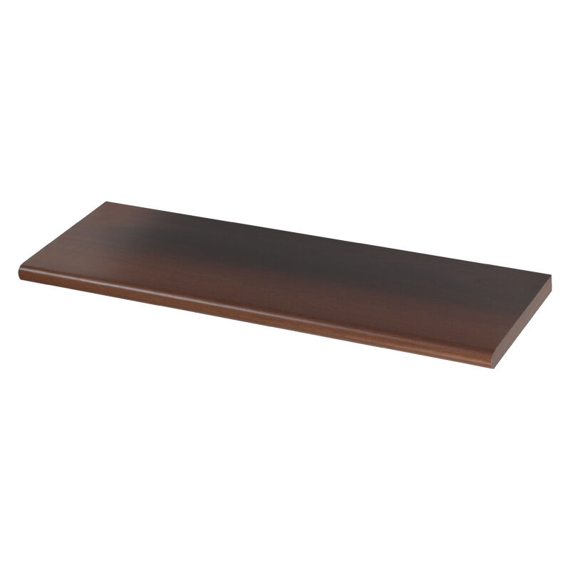 foto del prodotto mensola in legno con bordo stondato ferliving noce 60x20x1,8 cm