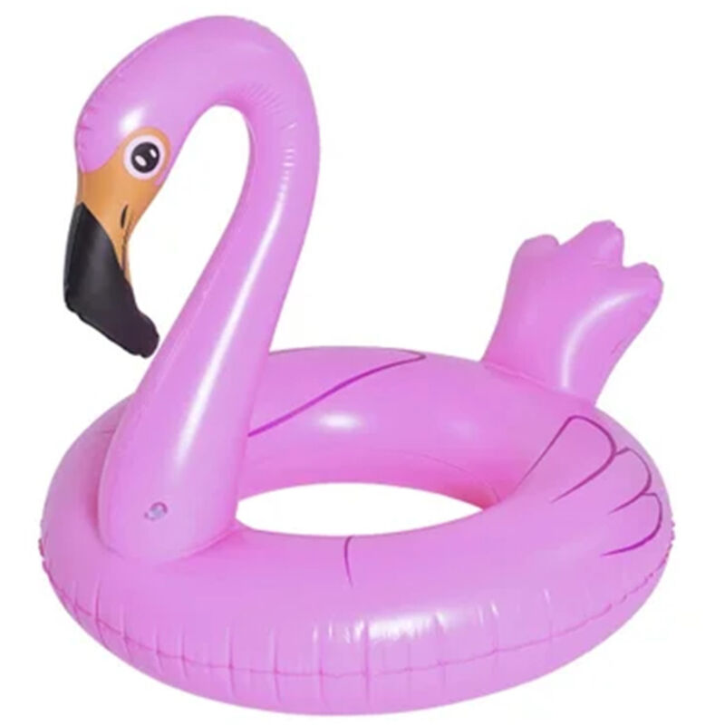 foto del prodotto trade shop traesio salvagente gonfiabile ciambella forma fenicottero rosa 116x105x95cm mare piscina 016140 