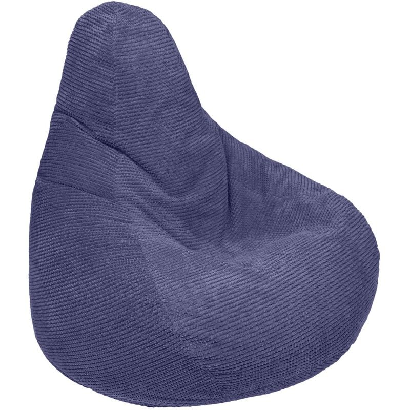 foto del prodotto loft 25 poltrona a sacco per adulti con schienale alto per soggiorno, poltrona a sacco in velluto a coste, poltrona a sacco relax da gioco per