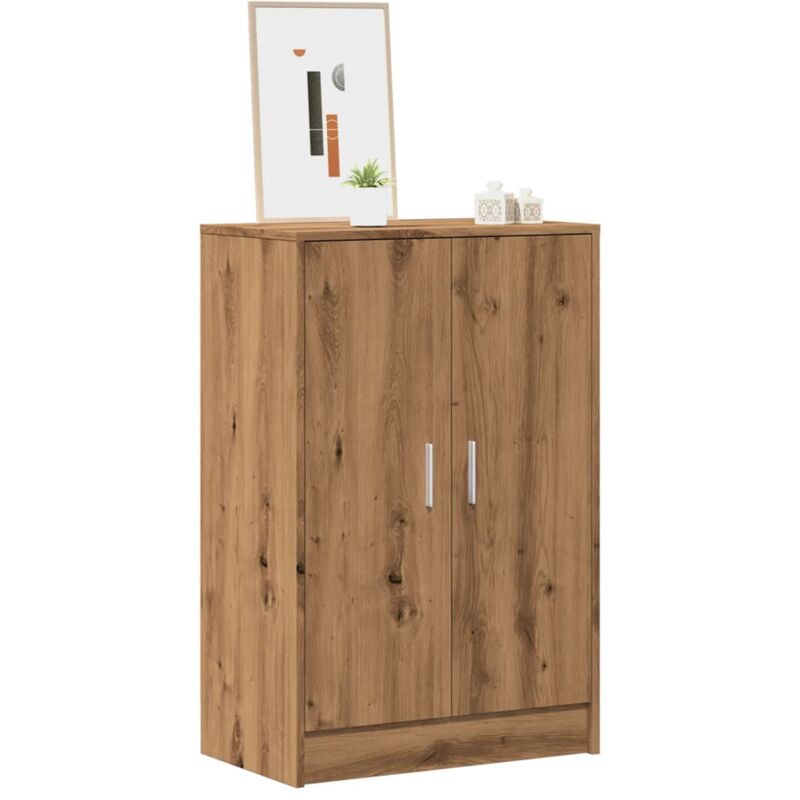 foto del prodotto scarpiera rovere artigianale 60x35x92 cm in legno multistrato vidaxl