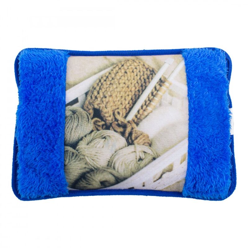 foto del prodotto giordanoshop borsa acqua calda elettrica scaldamani ricaricabile blu