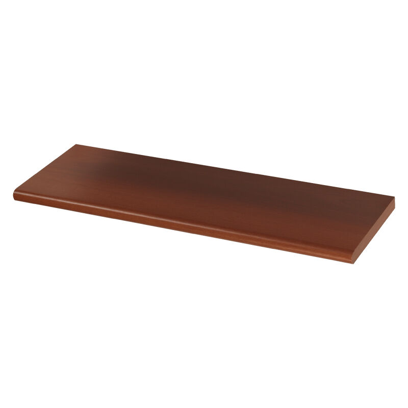 foto del prodotto mensola in legno con bordo stondato ferliving ciliegio 80x20x1,8 cm