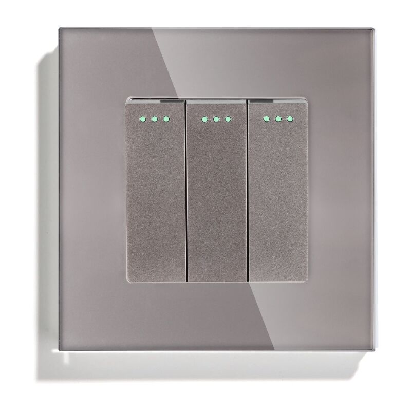 immagine 0 del prodotto interruttore meccanico triplo scale grigio