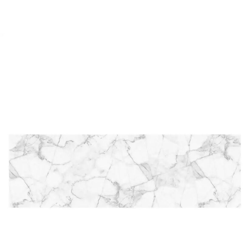 foto del prodotto paraschizzi adesivo da cucina fantasia marmo bianco, 190x60 cm