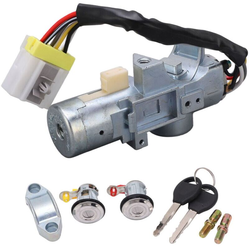 immagine 0 del prodotto interruttore di accensione per auto con blocco automatico, 2 chiavi di ricambio per navara d22 1997 2006