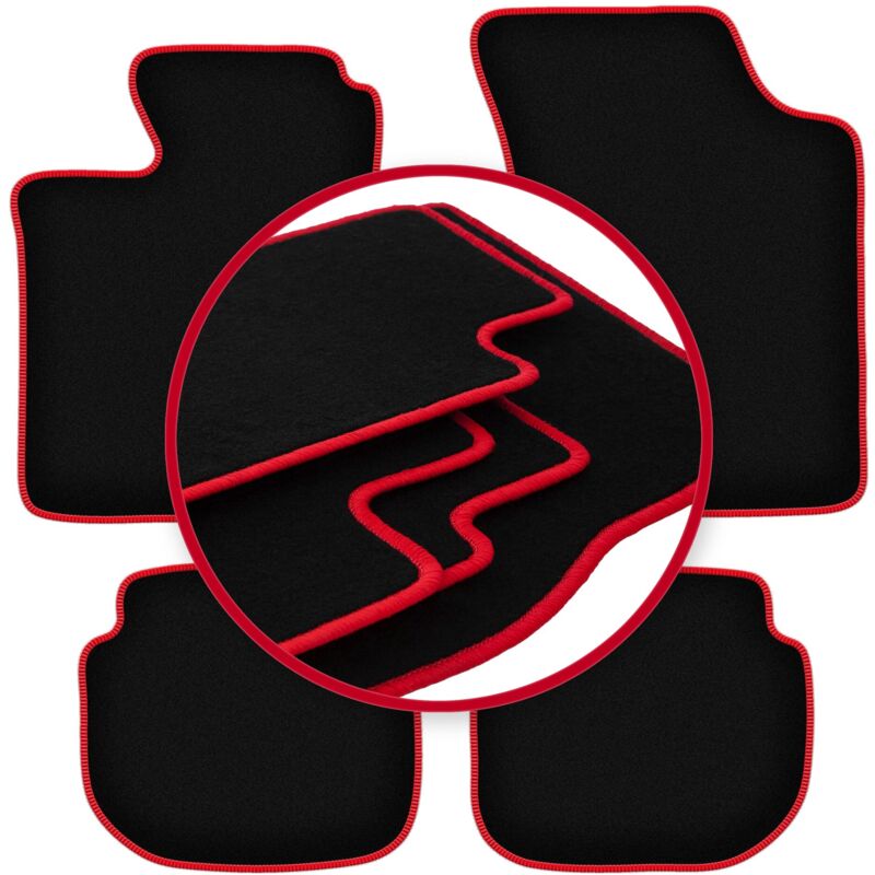 foto del prodotto tappetini auto carlux red per volvo 440 460 berlina 1988 1996 