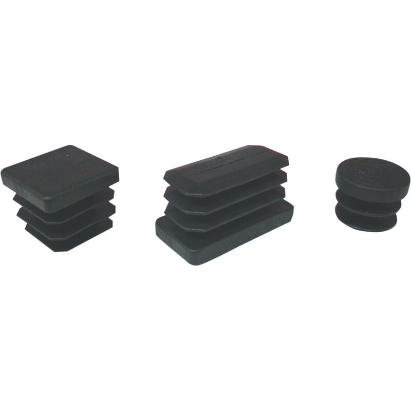 foto del prodotto blister puntale alettato 30x30 mm. nero 8 pezzi