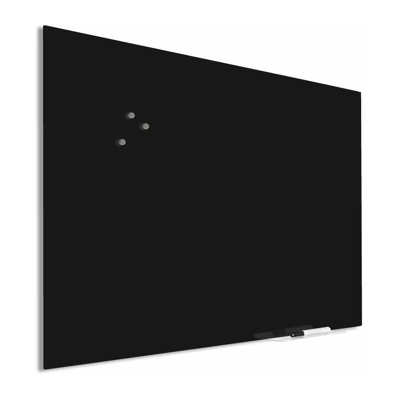 foto del prodotto lastra di vetro premium con attacco per tende 60x90 cm nero