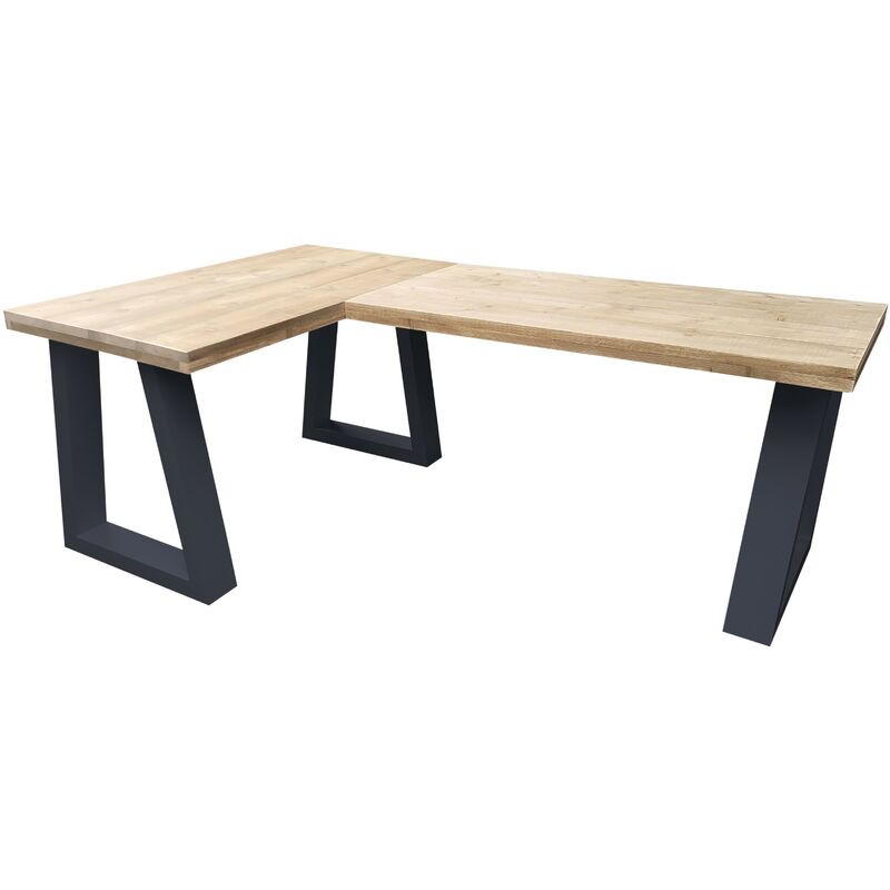 foto del prodotto wood4you scrivania ad angolo vancouver legno industriale