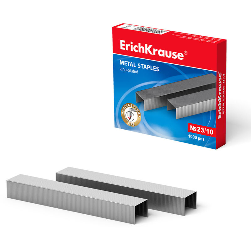 immagine 0 del prodotto graffette brand erichkrause modello erichkrause graffette alta qualit e migliore resistenza resistente a alla corrosione colore argento