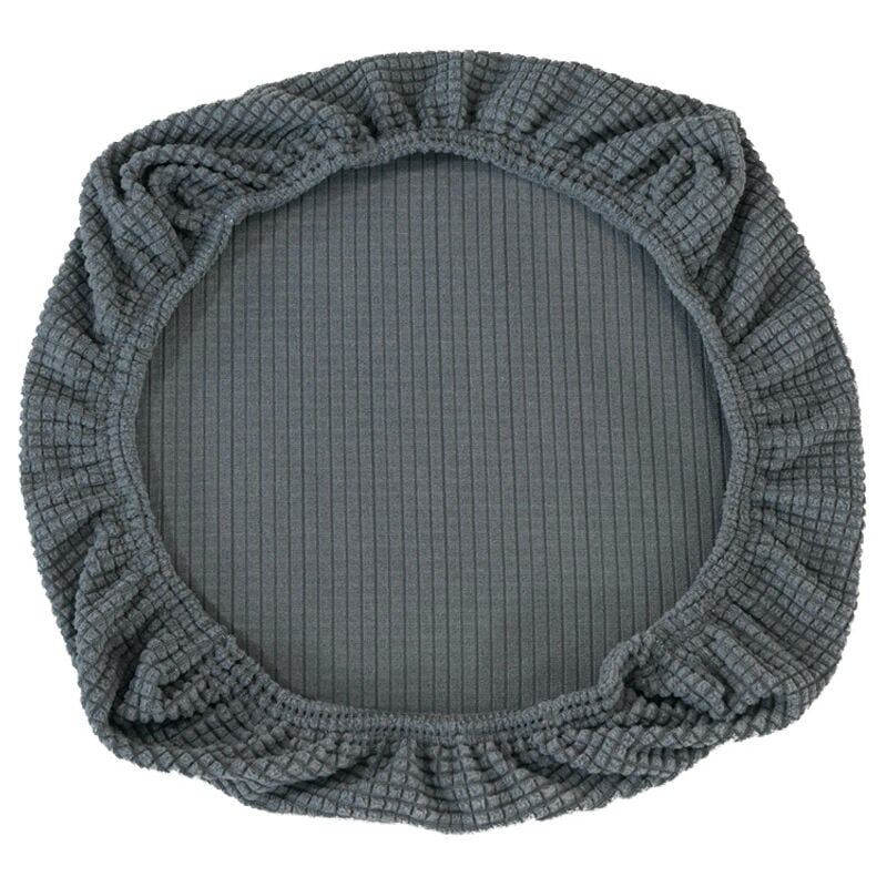 foto del prodotto coprisedia elasticizzato per sedie da ufficio, sedie girevoli, coprisedia grigio scuro 50 65 cm 50 63 cm 