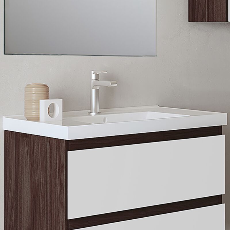 foto del prodotto lavabo incasso spalla alta 62x48 cm ceramica bianco lucido