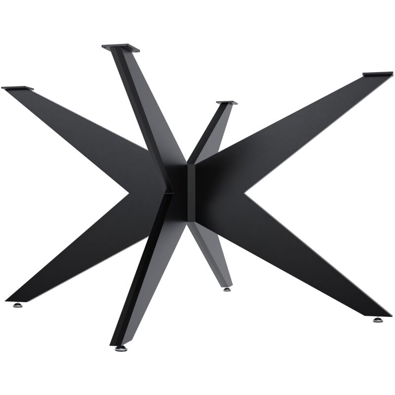 foto del prodotto gambe del tavolo delmont nero 130x130 cm