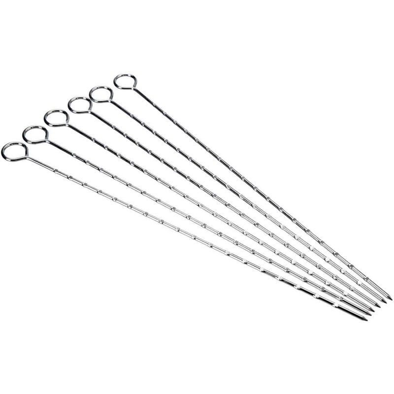 foto del prodotto spiedo spiedini spiedino barbecue campingaz fornacella griglia camino 6 pz cm 40