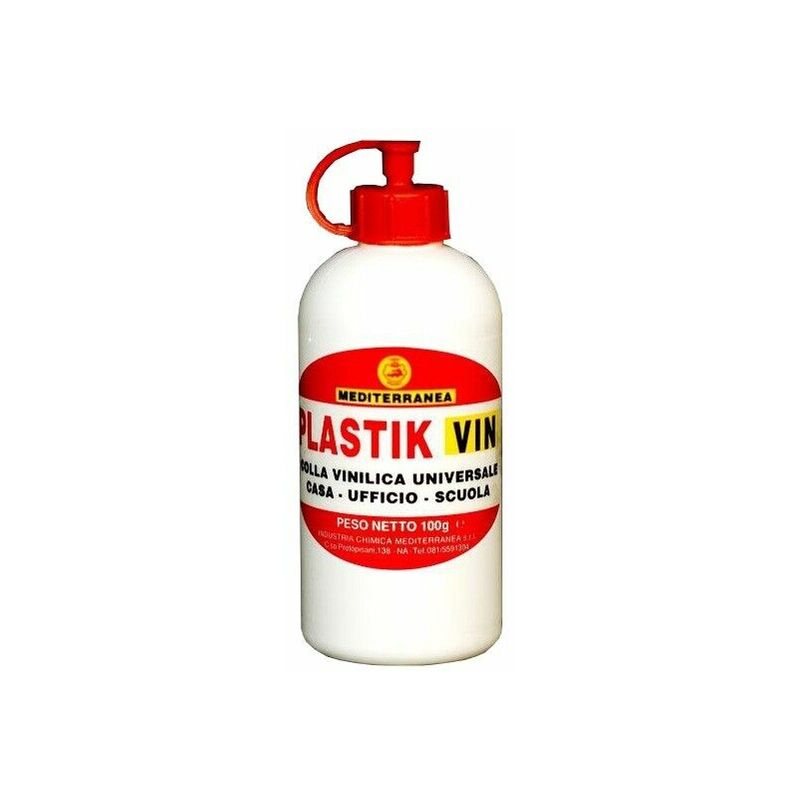 foto del prodotto colla vinilica plastik 100 gr tipo vinavil legno carta cartone sughero