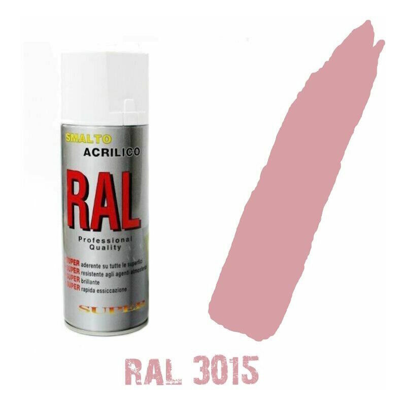 foto del prodotto bomboletta spray ral 3015 rosa pink acrilico vernice brillante lucido graffiti