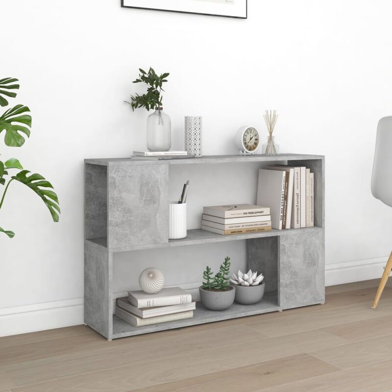 foto del prodotto furniture limited libreria grigio cemento 100x24x63 cm in